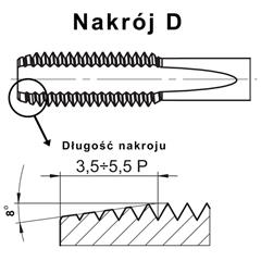 Tap UNF No 5-44 DIN 352 D HSS - zdjęcie 3