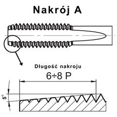 Tap UNF 1 3/8-12 DIN 374 A HSS - zdjęcie 3