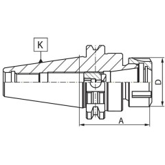 Collet Chucks 7617-40-70 ER-32 DIN-69871-A - zdjęcie 2