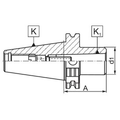 Reduction Sleeve 1655-40-2-14 DIN 2080 (PTEb1655) - zdjęcie 2